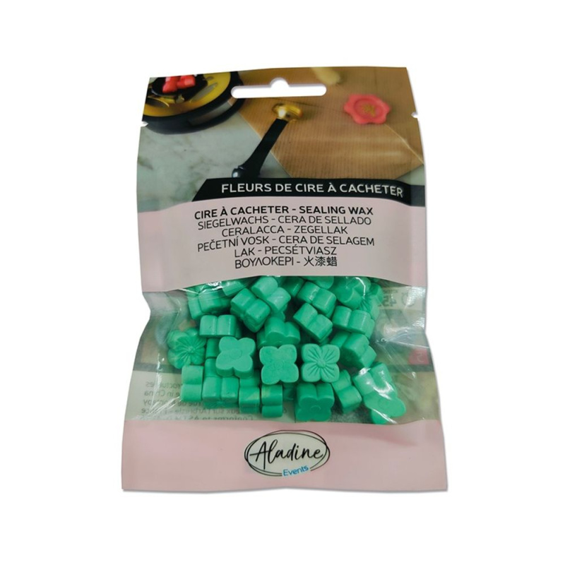 Aladine Pečetní vosk granulovaný Aladine - základní - VYBERTE ODSTÍN - Pečetní vosk granulovaný Aladine - turquoise, tyrkysový