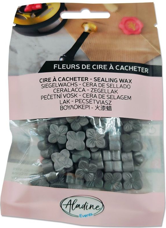 Aladine Pečetní vosk granulovaný Aladine - metalický - VYBERTE ODSTÍN - Pečetní vosk granulovaný Aladine - argent, stříbrný