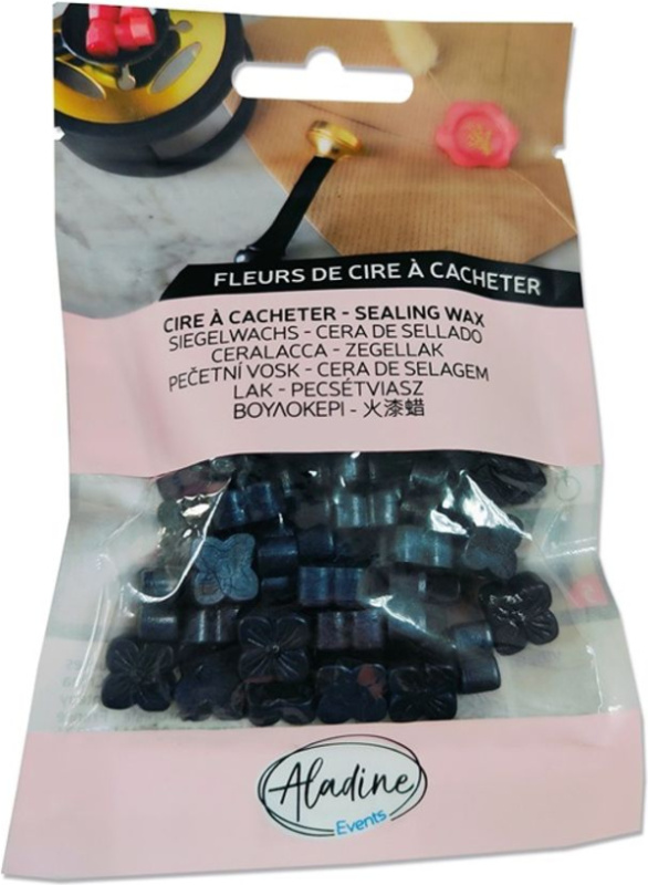 Aladine Pečetní vosk granulovaný Aladine - perleťový - VYBERTE ODSTÍN - Pečetní vosk granulovaný Aladine - bleu noir nacré, perleťový modročerný