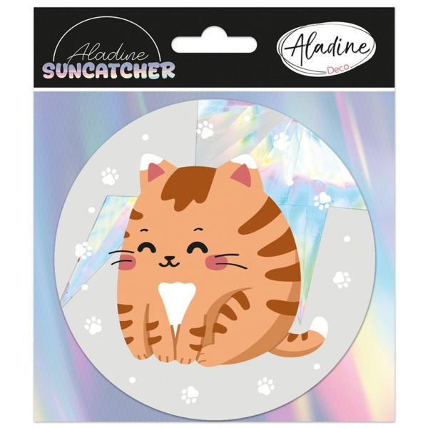Aladine Samolepicí lapač slunce Aladine - Kawaii kočka