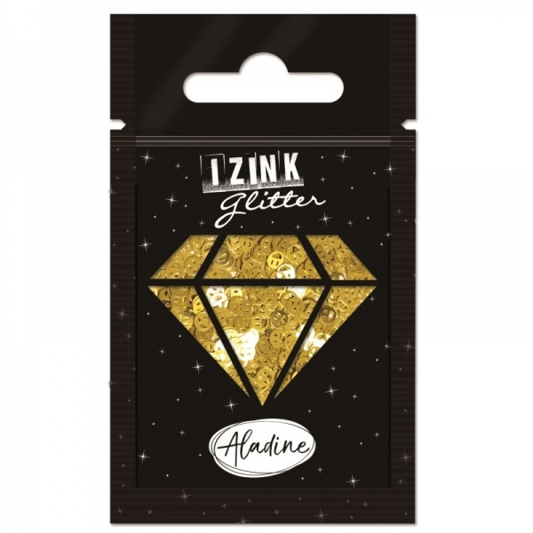 Designové třpytky, smajlíci - zlatá, gold Aladine