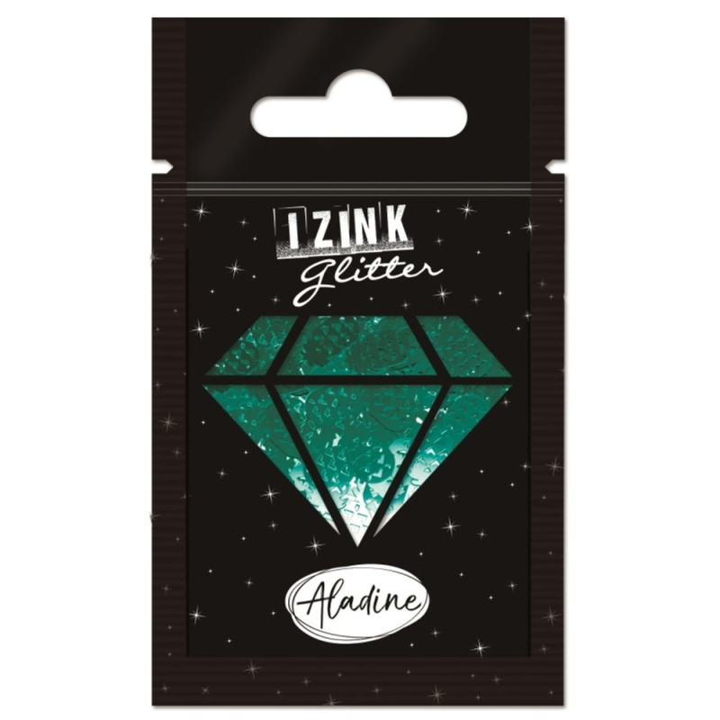 Designové třpytky, ananas - zelená, green Aladine