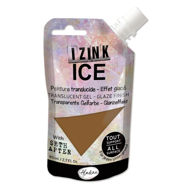 Poloprůhledná barva Izink Ice 80 ml - whiskey frost medová Aladine