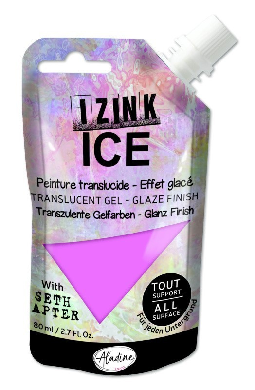 Poloprůhledná barva Izink Ice 80 ml - polar pink růžová Aladine