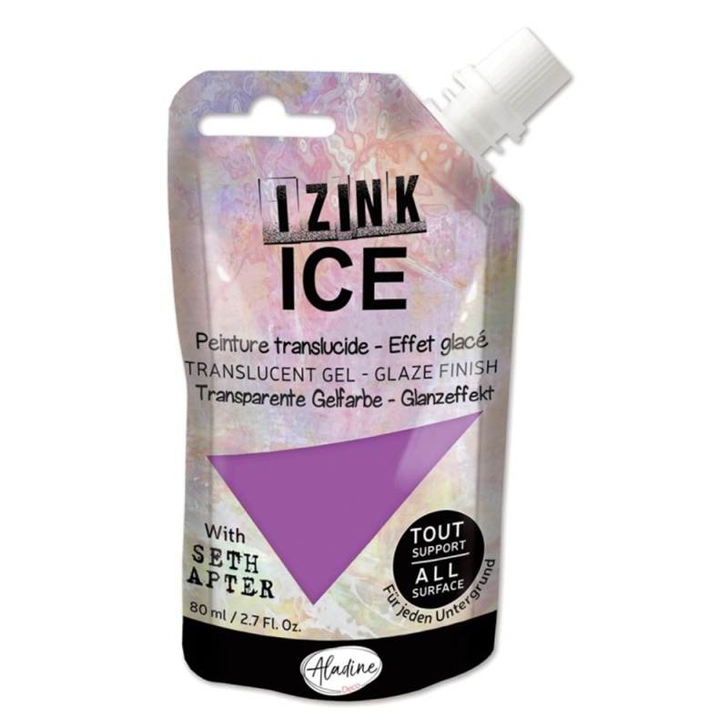 Poloprůhledná barva Izink Ice 80 ml - polar pink růžová Aladine