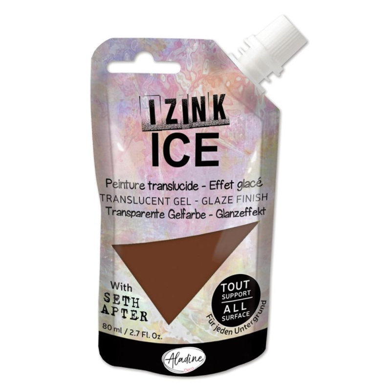 Poloprůhledná barva Izink Ice 80 ml - vert verveine sv. zelená Aladine