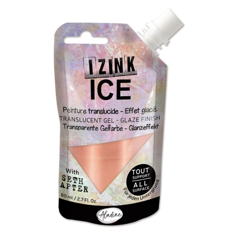 Poloprůhledná barva Izink Ice 80 ml - cool copper měděná Aladine