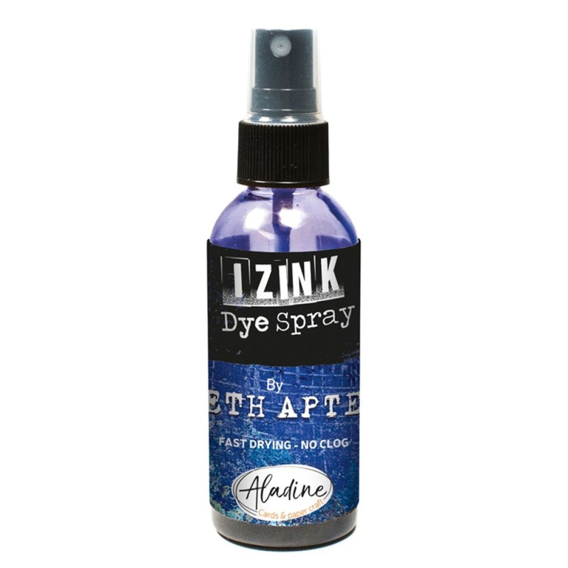 Aladine Akvarelový inkoust Aladine Izink Dye Spray, 80 ml  - VYBERTE ODSTÍN - Akvarelový inkoust Aladine Izink Dye Spray, 80 ml - outremer, tm. modrý