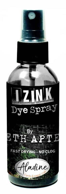 Akvarelový inkoust ve spreji Aladine kolekce Seth Apter 80 ml - noir černá Aladine