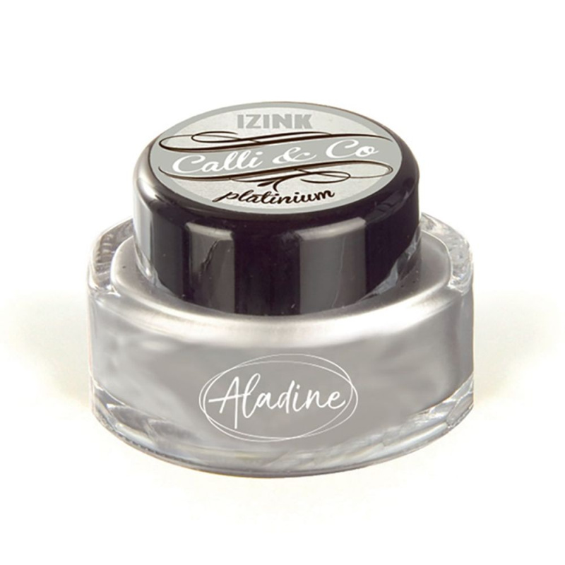 Kaligrafický inkoust Aladine Izink Calli a Co 15 ml - platinum platinová Aladine