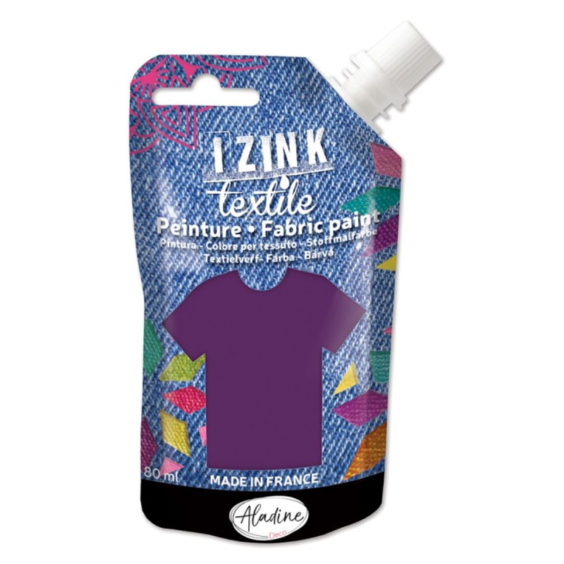 Textilní barva Aladine Izink Textile 80 ml - violet fialová Aladine
