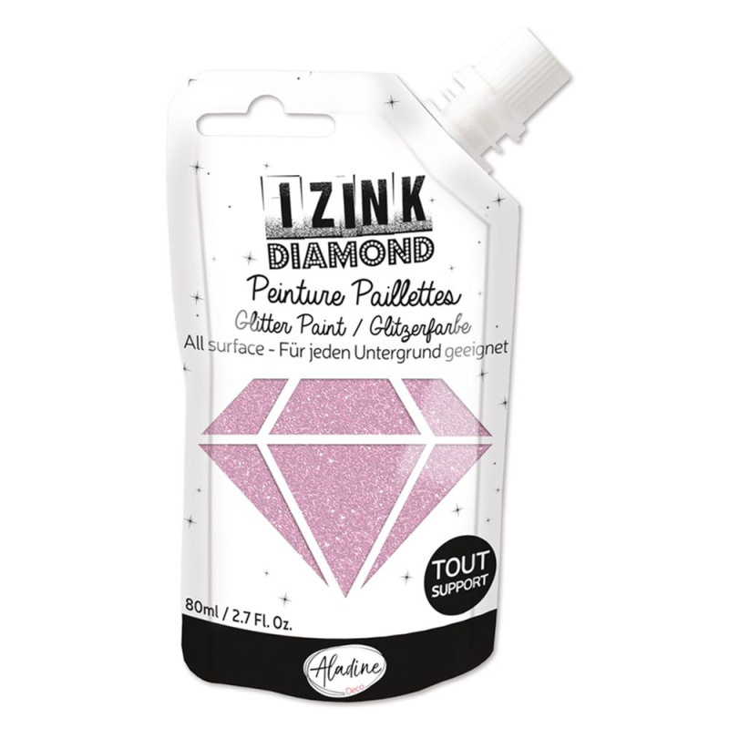 Diamantová barva Aladine Izink Diamond 80 ml - rose pastel pastelová růžová Aladine