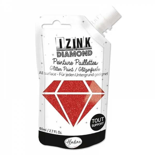 Diamantové barvy červená 80 ml Aladine