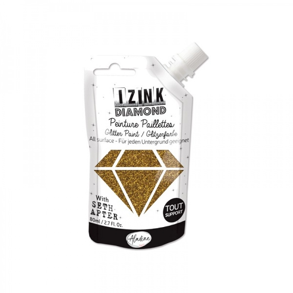Aladine Diamantová barva Aladine Izink Diamond, 80 ml - VYBERTE ODSTÍN - Diamantová barva Aladine Izink Diamond, 80 ml - golden bronze, zlato bronzová