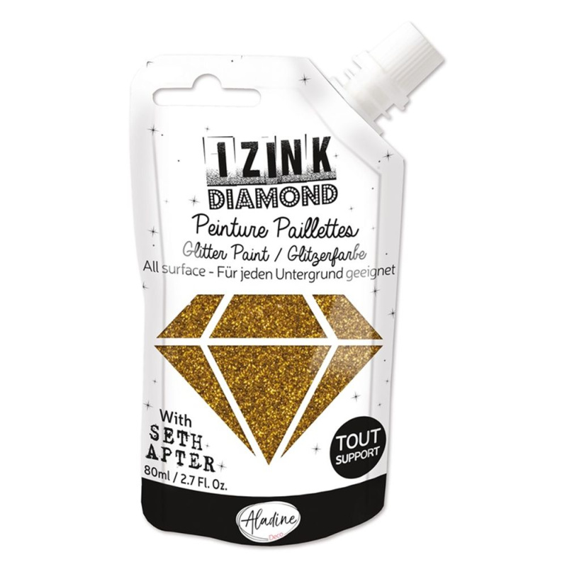 Aladine Diamantová barva Aladine Izink Diamond, 80 ml - VYBERTE ODSTÍN - Diamantová barva Aladine Izink Diamond, 80 ml - golden bronze, zlato bronzová