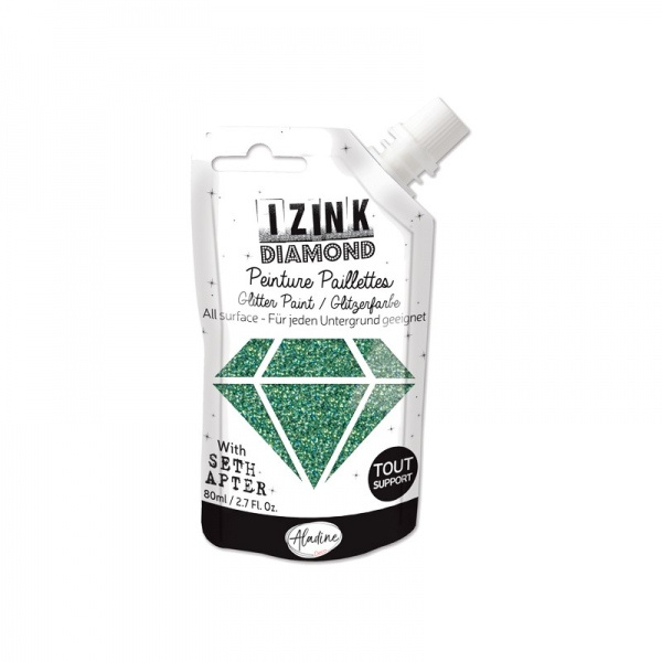 Diamantová barva Aladine IZINK DIAMOND 80 m Aladine IZINK DIAMOND 80 ml - blue azure azurová modrá Aladine