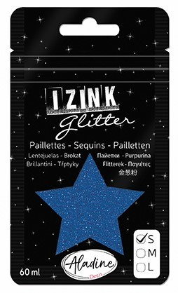 Třpytky Aladine Izink glitter 60 ml vel. S - blue marine tm. modrá Aladine