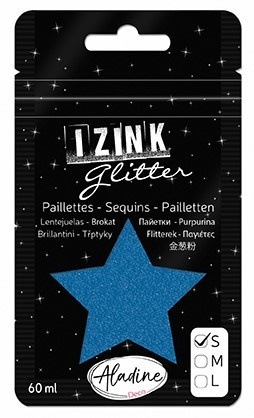Třpytky Aladine Izink glitter 60 ml vel. S - bleu modrá Aladine