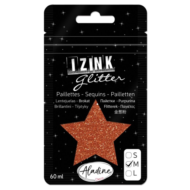 Diamantové třpytky hnědá 60 ml Aladine