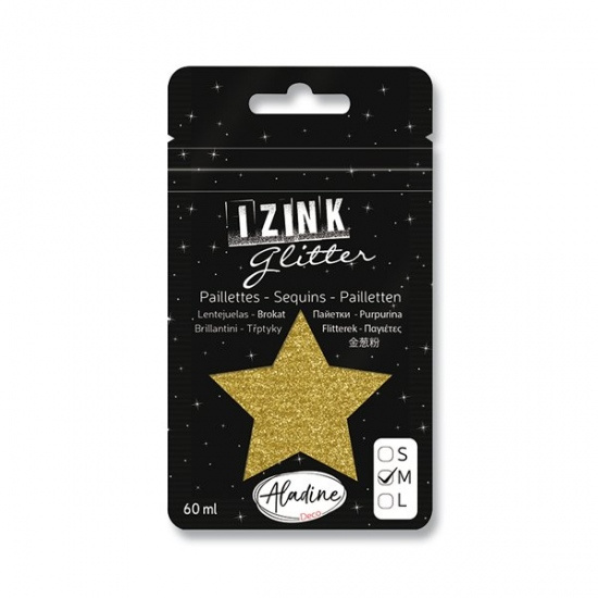 Aladine Třpytky Aladine Izink Glitter, 60 ml, vel. M - VYBERTE ODSTÍN - Třpytky Aladine Izink Glitter, 60 ml, vel. M - dore, zlaté