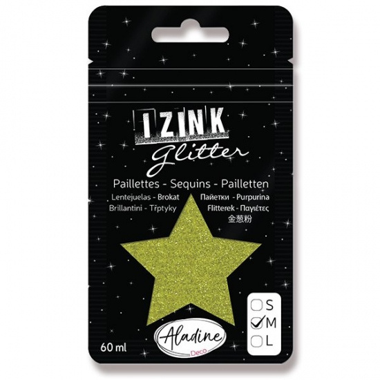 Diamantové třpytky světlá zelená 60 ml Aladine