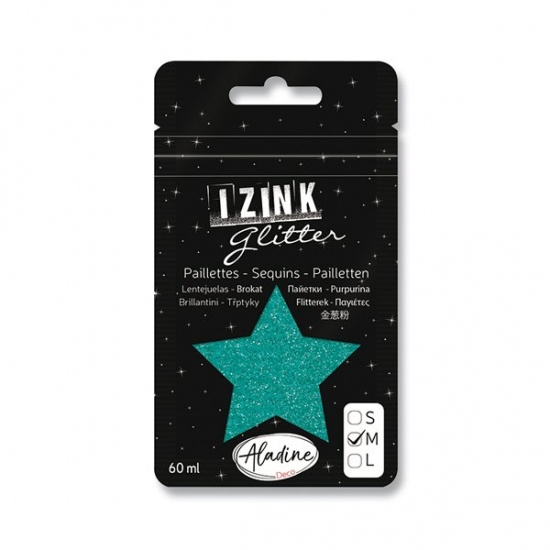 Diamantové třpytky tyrkysová 60 ml Aladine