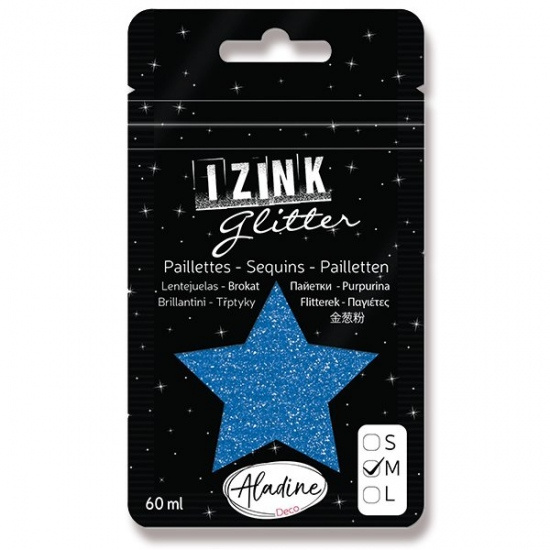 Diamantové třpytky modrá 60 ml Aladine