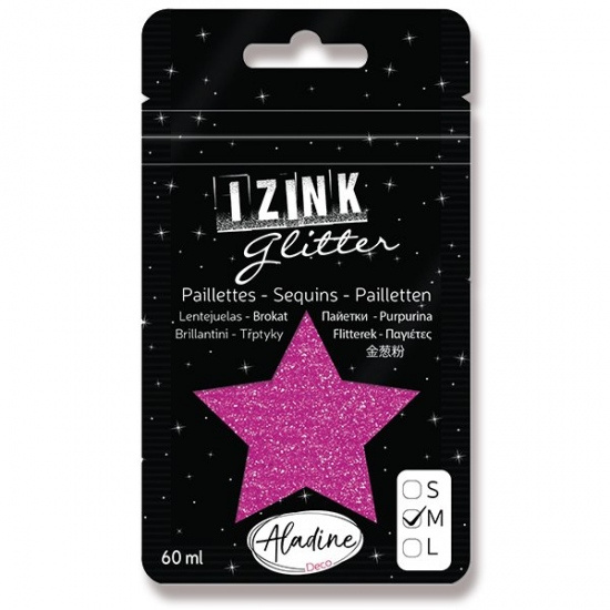 Diamantové třpytky fuchsiová 60 ml Aladine