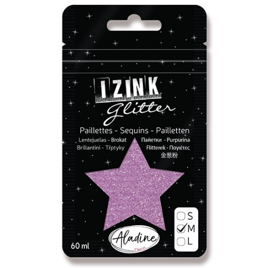 Diamantové třpytky růžová 60 ml Aladine