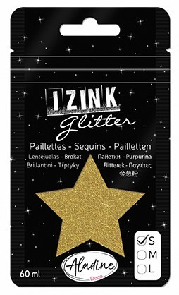 Třpytky Aladine Izink Glitter 60 ml vel. S - dore froid studená zlatá Aladine
