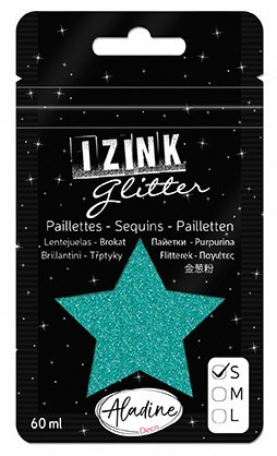 Třpytky Aladine Izink Glitter 60 ml vel. S - tuquoise tyrkysová Aladine