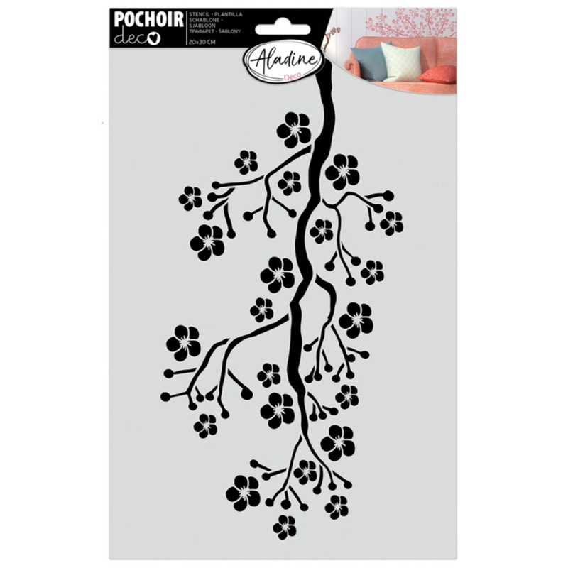 Šablona Pochoir Textile Sakura Aladine