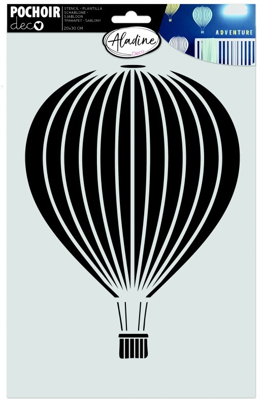 Šablona, balón, 20x30cm Aladine