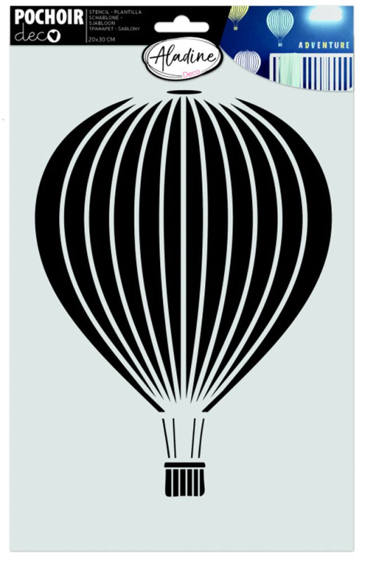 Šablona, balón, 20x30cm Aladine