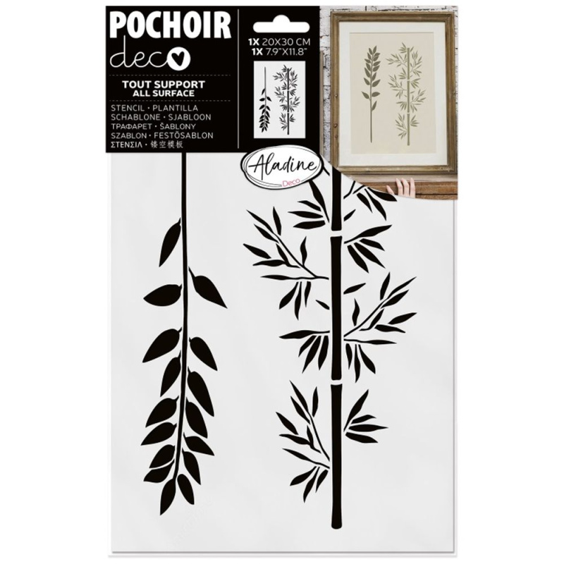 Šablona Pochoir Textile Větve Aladine