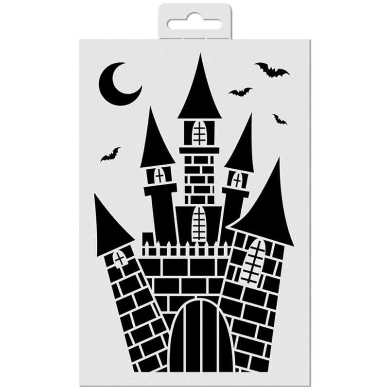Šablona Aladine, 20x20 cm - Strašidelný hrad Aladine