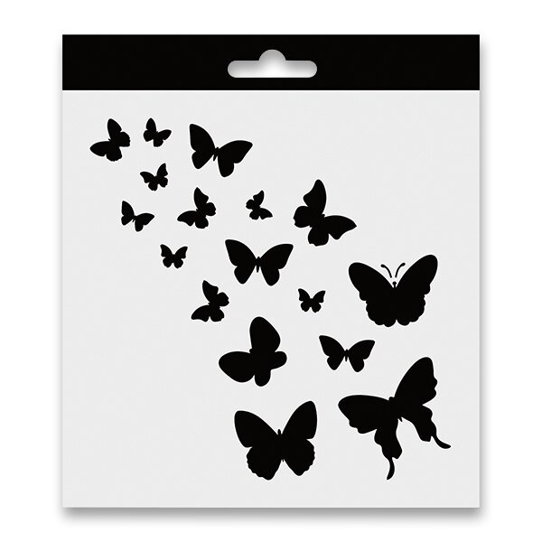 Šablona Aladine, 15x15 cm - Motýlci Aladine