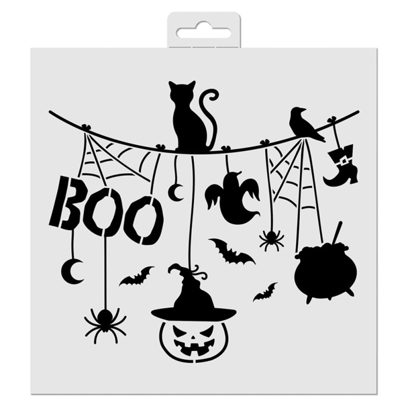 Šablona Aladine, 20x20 cm - Halloweenská girlanda Aladine