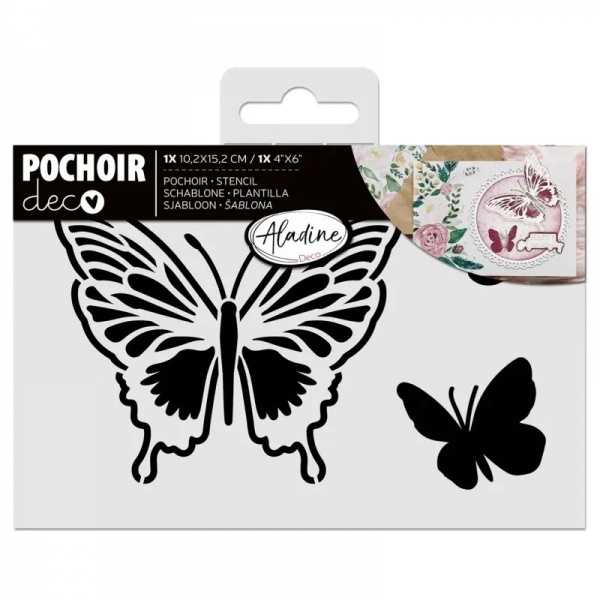 Aladine Šablona Aladine, 10x15 cm - Motýli