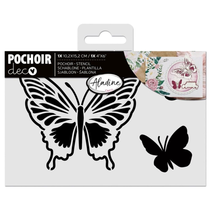 Aladine Šablona Aladine, 10x15 cm - Motýli
