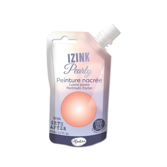 Perleťová barva Aladine Izink Pearl 80 ml - pale peach broskvová Aladine