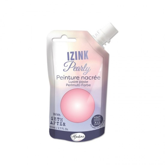 Perleťová barva Aladine Izink Pearly 80 ml - pastel rose pastelová růžová Aladine