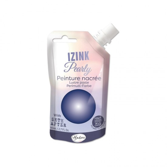 Perleťová barva Aladine Izink Pearly 80 ml - indigo tmavě modrá Aladine