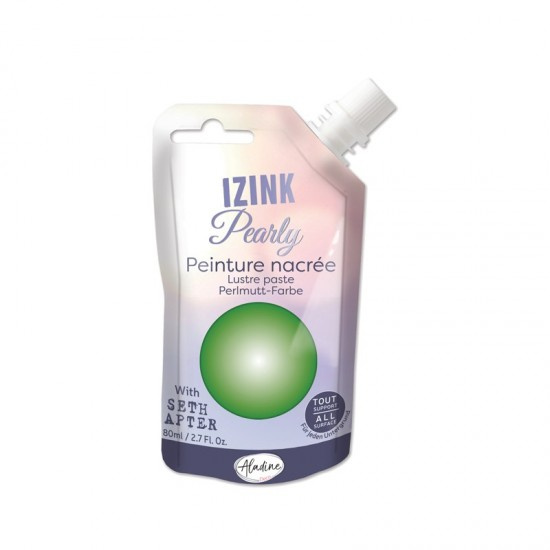 Perleťová barva Aladine Izink Pearly 80 ml - jade zelená Aladine