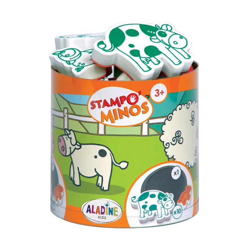 Aladine Dětská razítka Aladine Stampo Minos, 10 ks - Domácí zvířátka