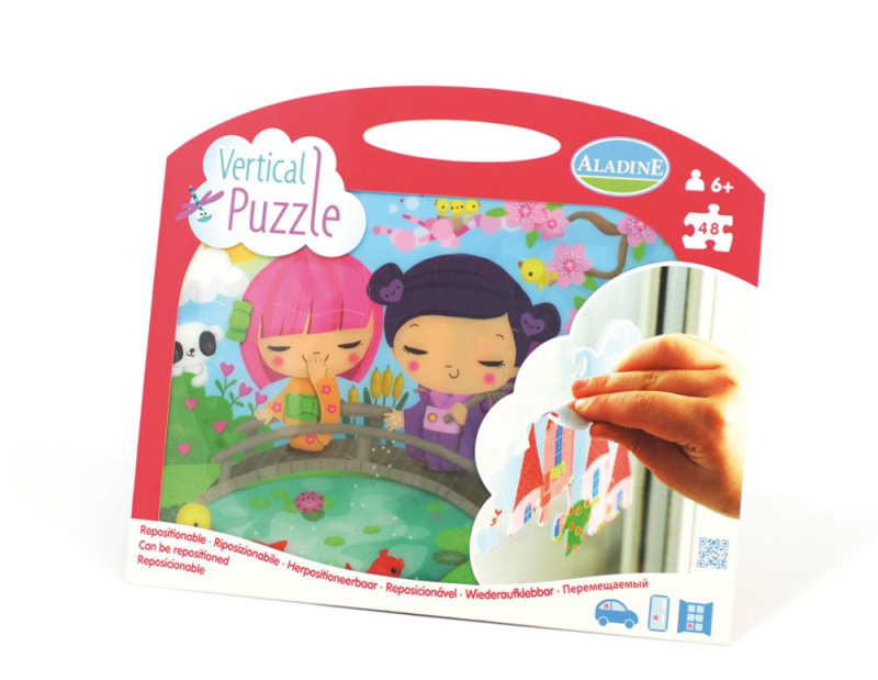 Vertikální okenní puzzle, Japonečky, 48 dílků Aladine