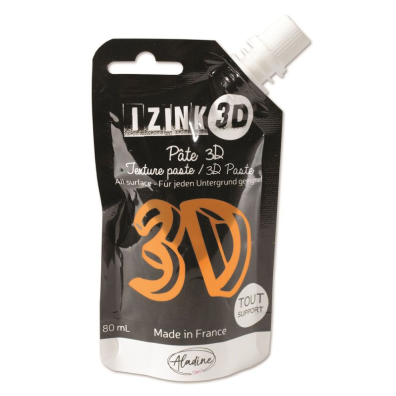 Reliéfní pasta, 3D IZINK, 80 ml - safran, oranžová Aladine