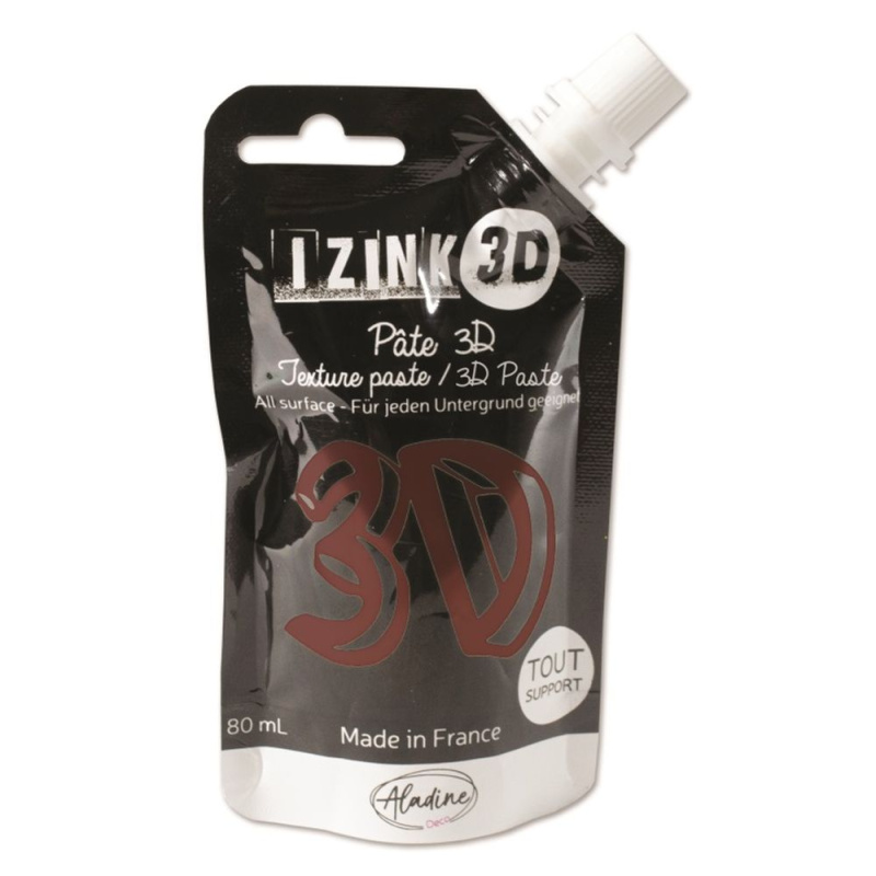 Reliéfní pasta, 3D IZINK, 80 ml - ambre, hnědá Aladine