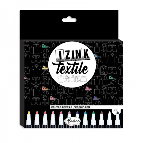 Textilní fixy Aladine sada 12 ks Aladine