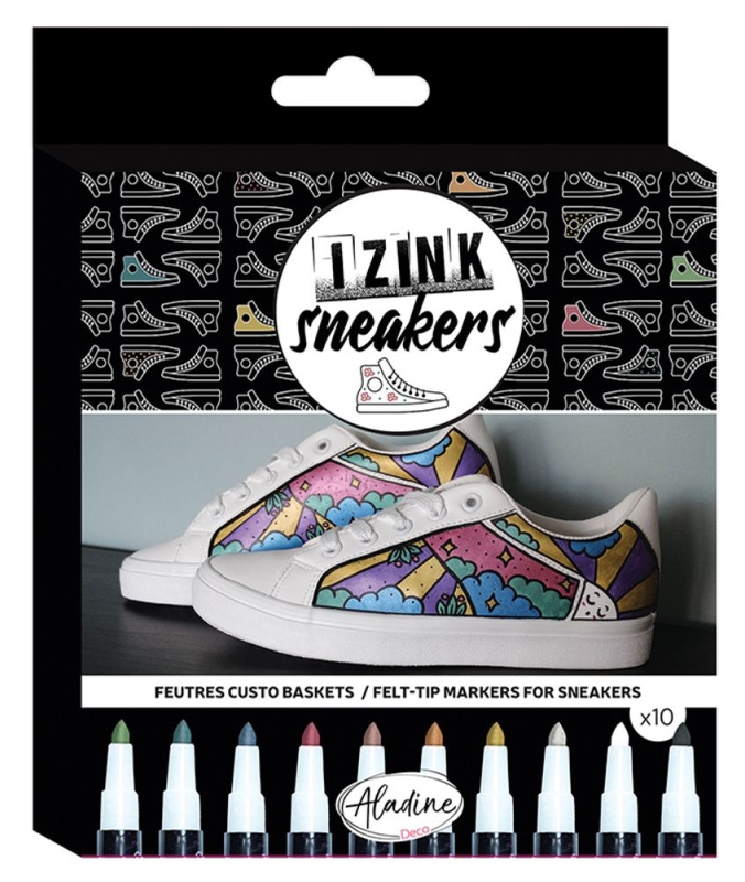 Fixy na tenisky Izink Sneakers Aladine (10 ks) - metalické Aladine